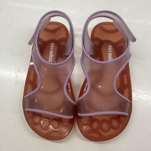 Kids moderately used Mini Melissa Sandals